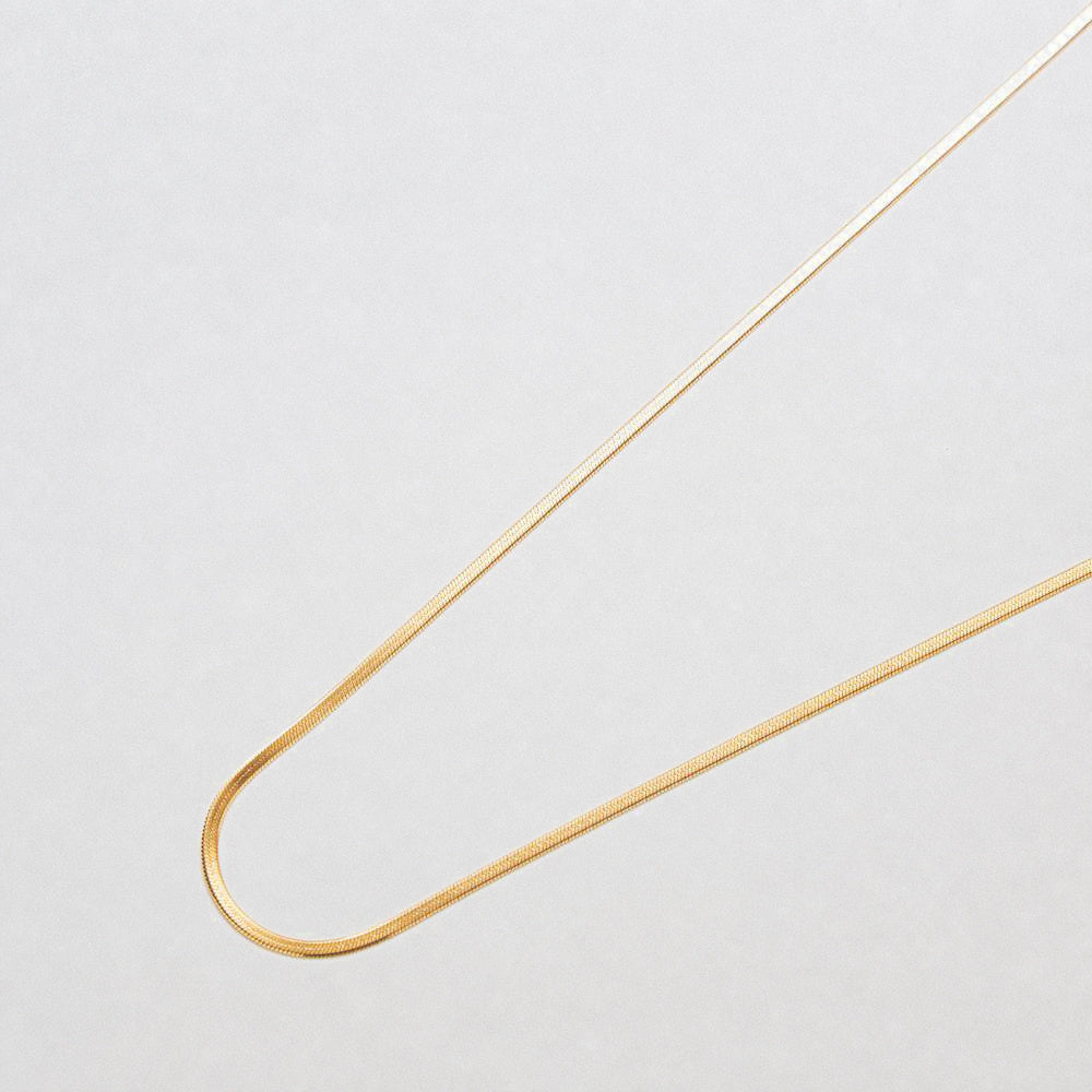 Ultra Thin Herringbone Necklace - Admiral Row