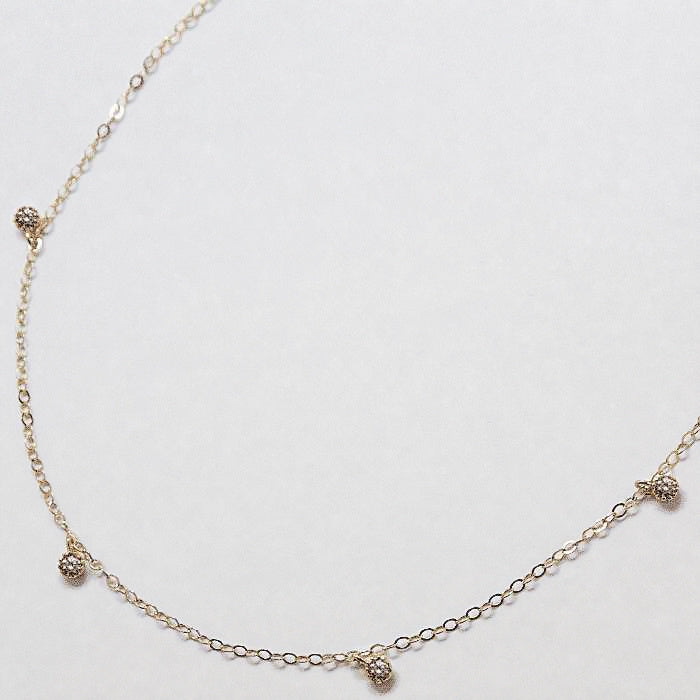 White CZ Choker Necklace - Admiral Row