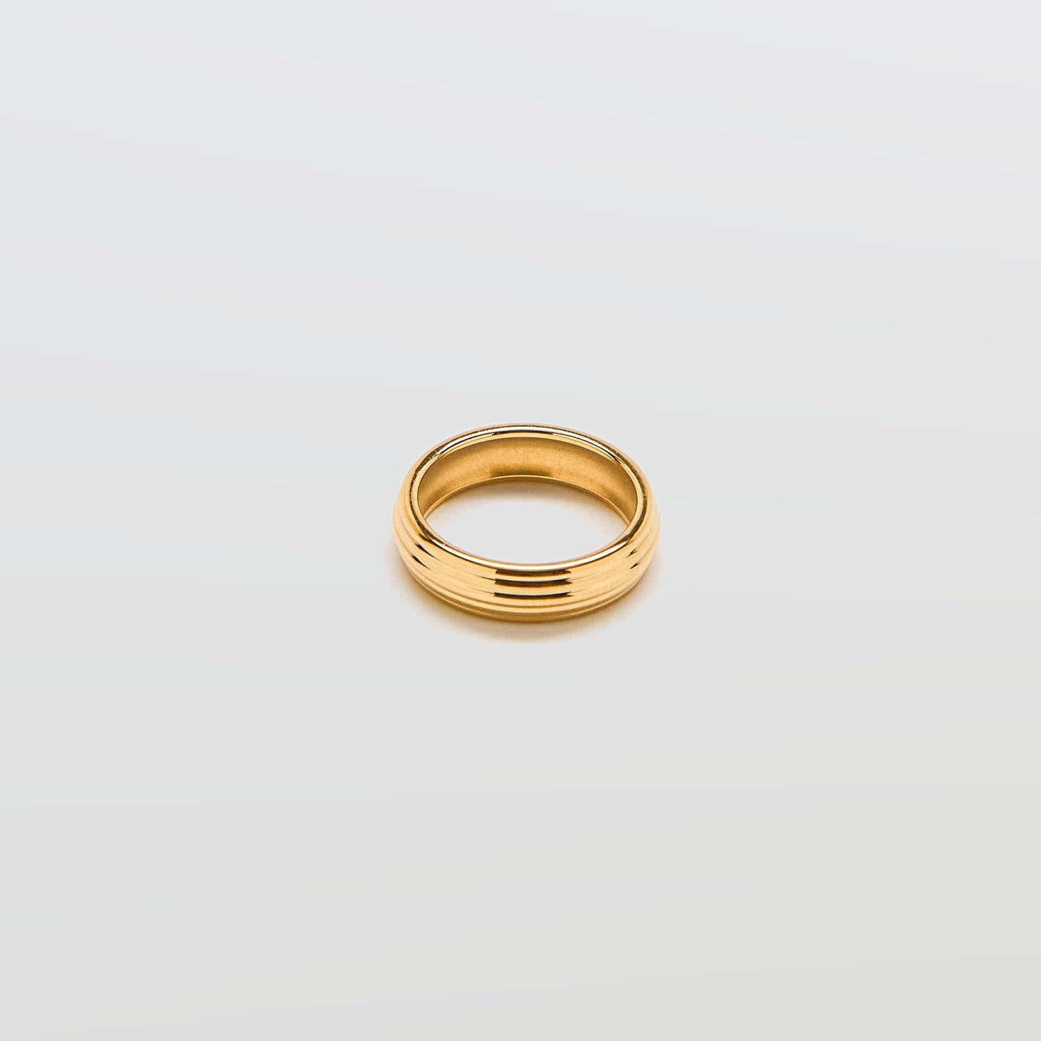 Gold Wide Layered Stacking Ring - Admiral Row