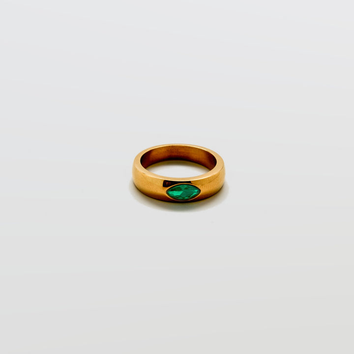 Green Marquise Stacking Ring - Admiral Row
