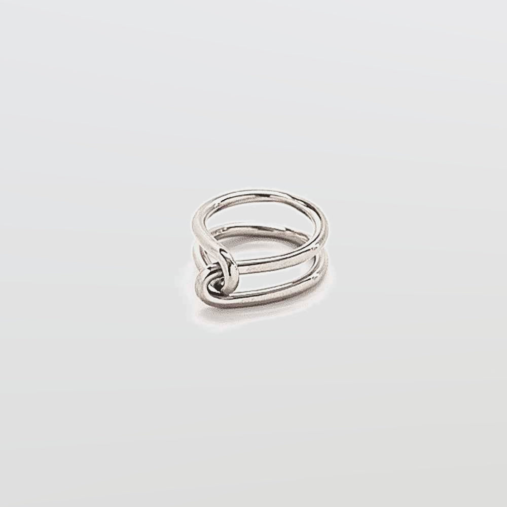 Silver Double Knot Ring - Admiral Row