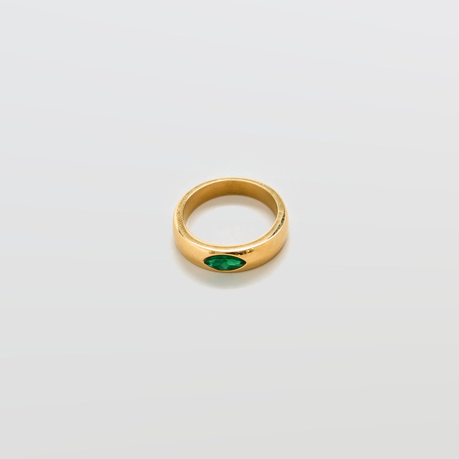 Green Marquise Stacking Ring - Admiral Row