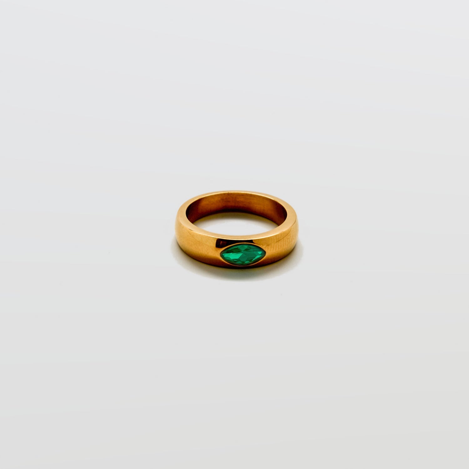 Green Marquise Stacking Ring - Admiral Row