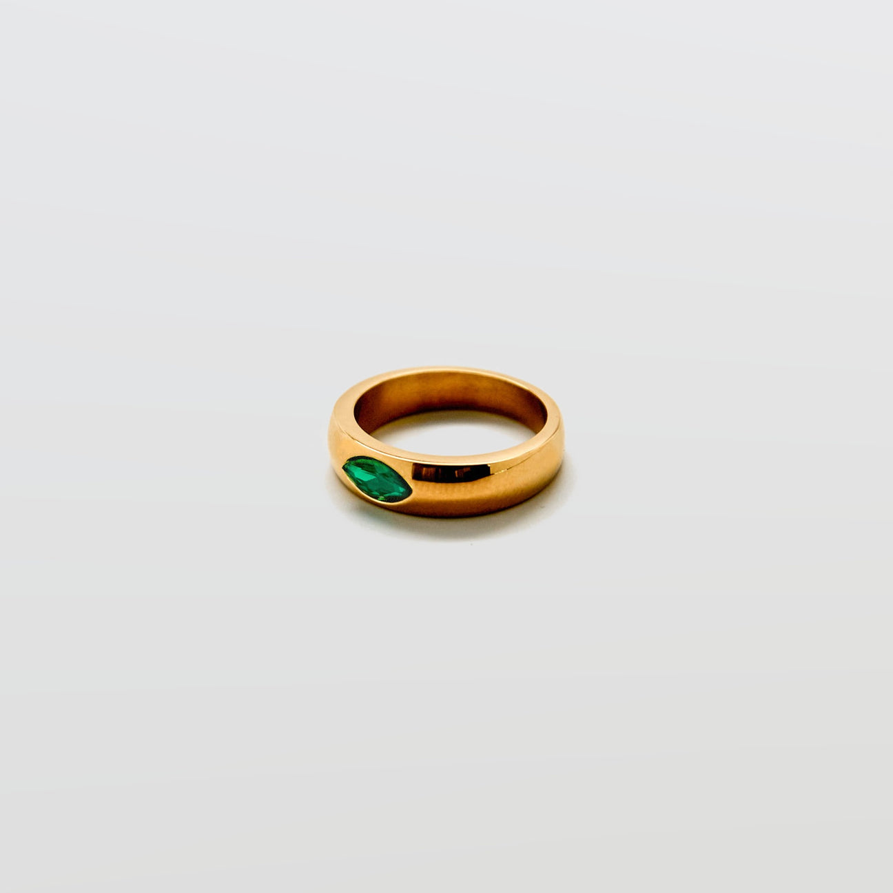 Green Marquise Stacking Ring - Admiral Row