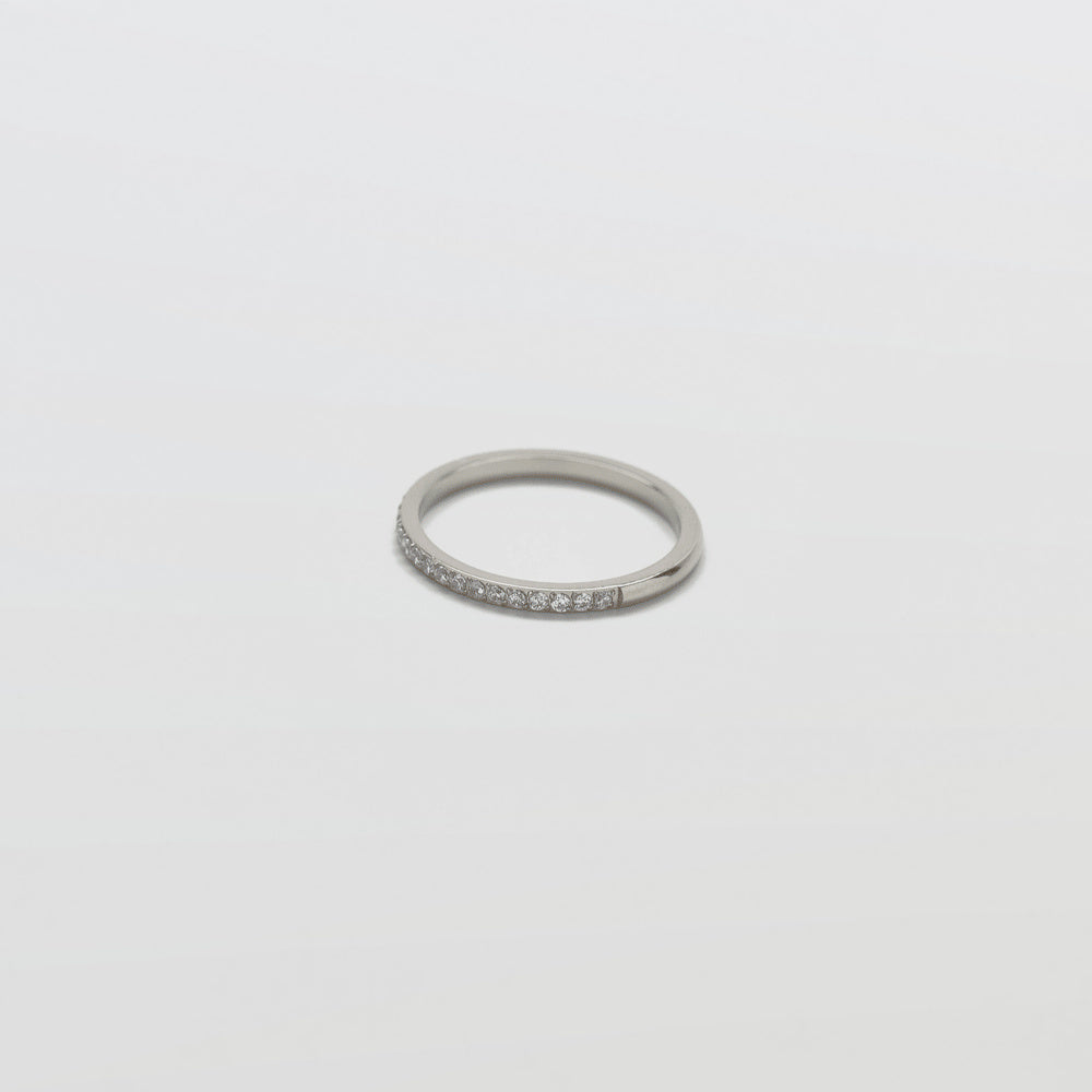 Pave Silver Stacking Ring - Admiral Row
