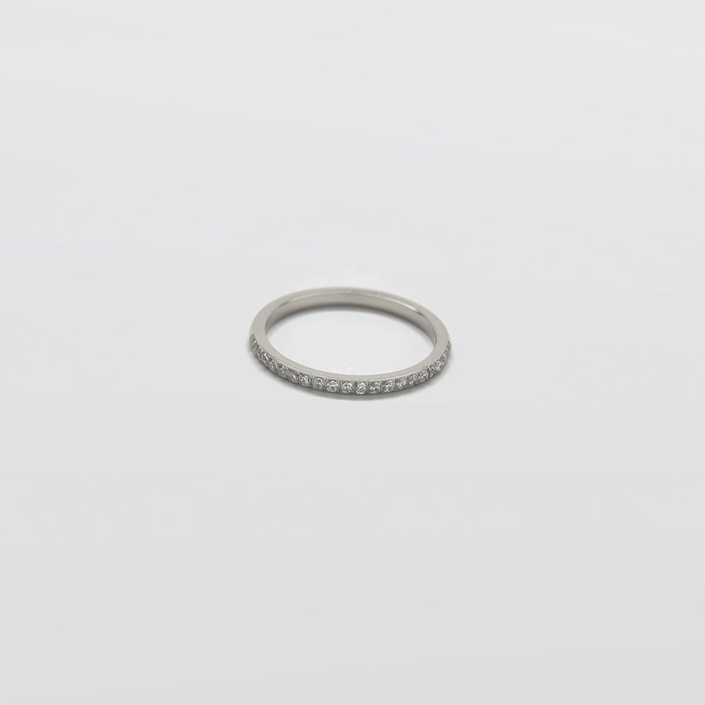 Pave Silver Stacking Ring - Admiral Row