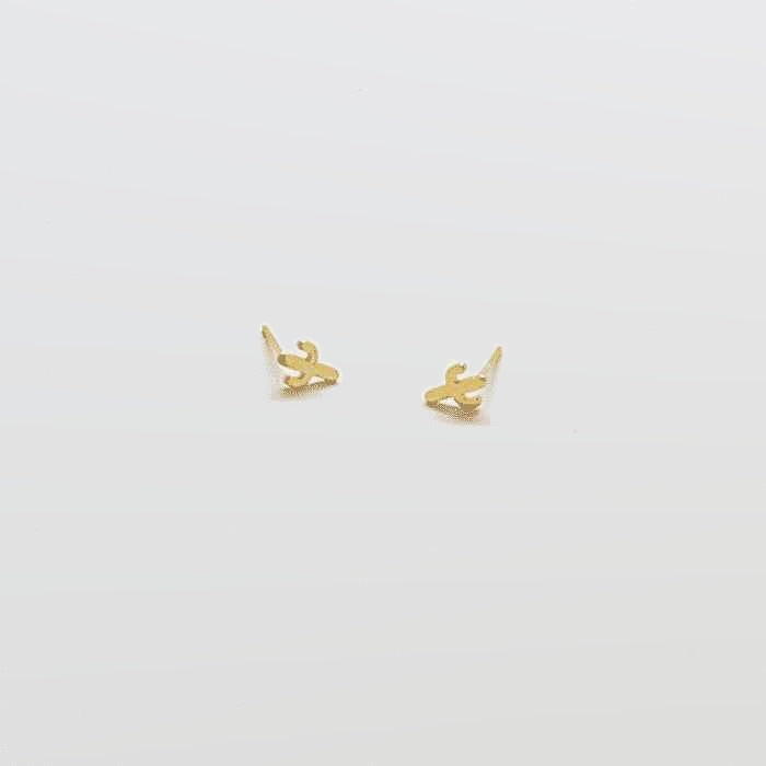 Gold Cactus Stud Earrings - Imperfect - Admiral Row