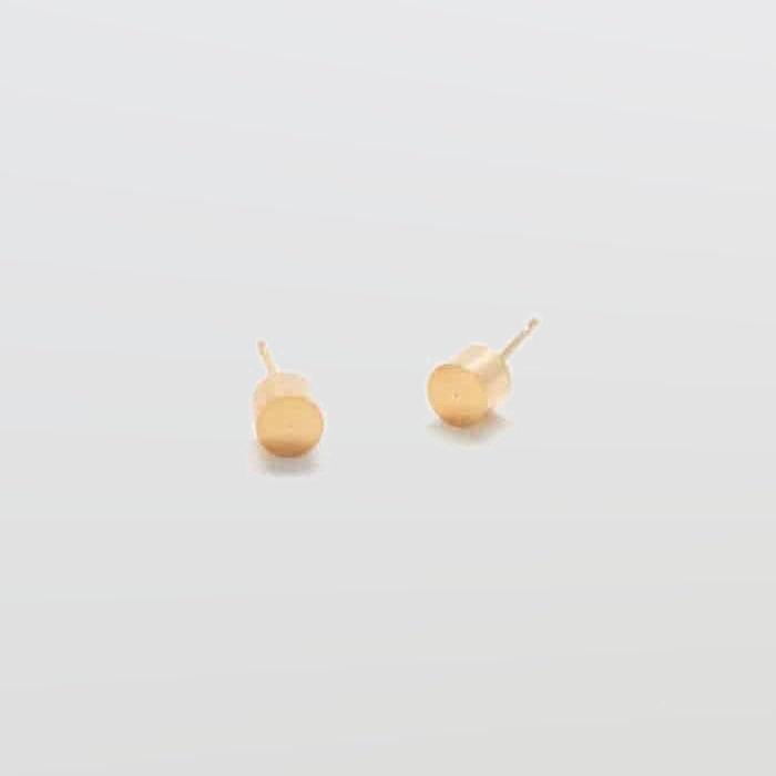 Gold Cylinder Geo Studs - Imperfect - Admiral Row