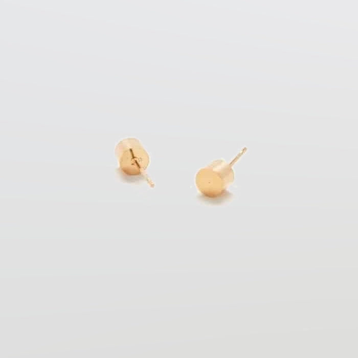 Gold Cylinder Geo Studs - Imperfect - Admiral Row