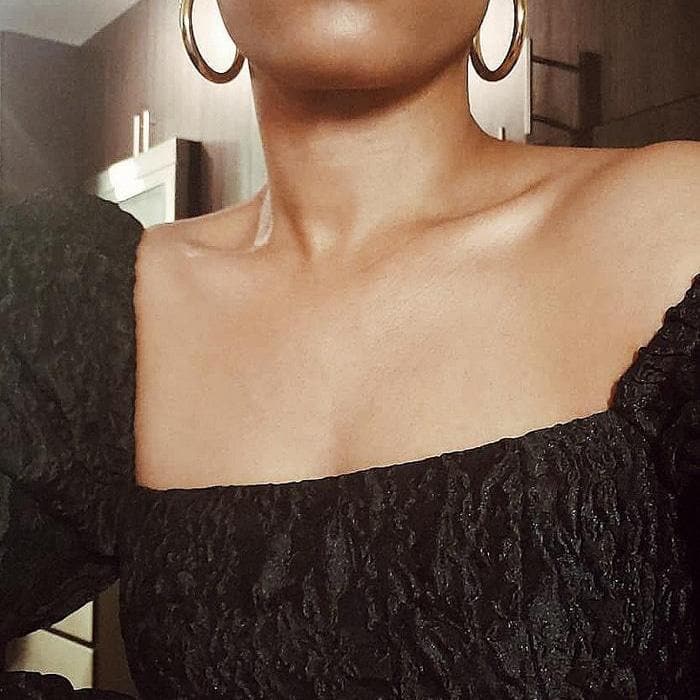 Medium Gold Hoop Earrings - Imperfect - Admiral Row