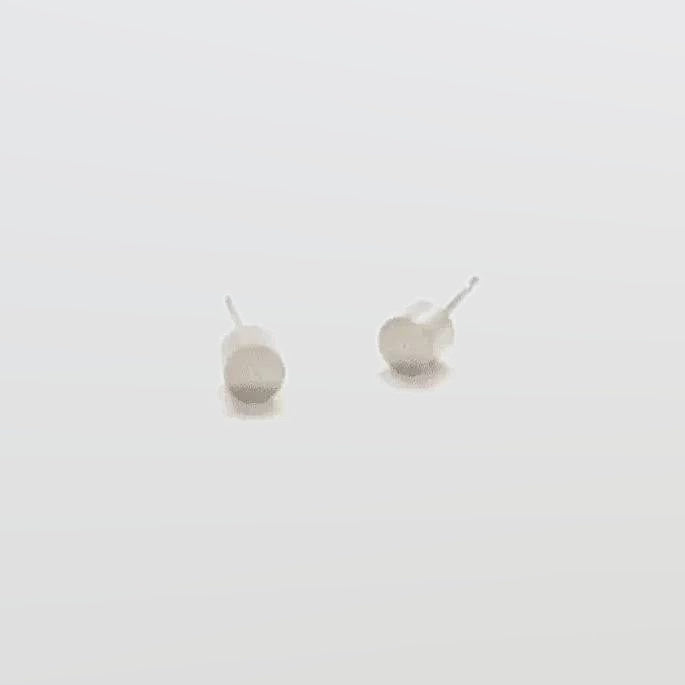Silver Cylinder Geo Studs - Imperfect - Admiral Row
