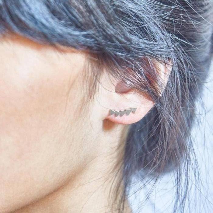 Silver Triangle Ear Crawlers - Imperfect - Admiral Row