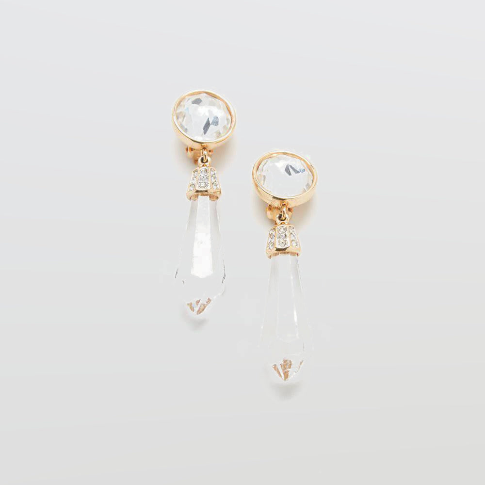 Vintage Crystal Swarovski Drop Earrings - Admiral Row