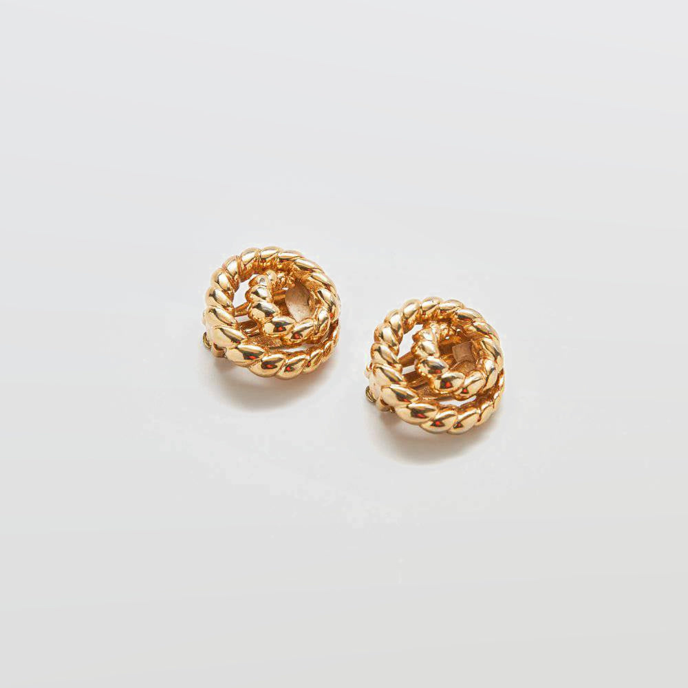 Vintage Erwin Pearl Rope Twist Stud Earrings - Admiral Row