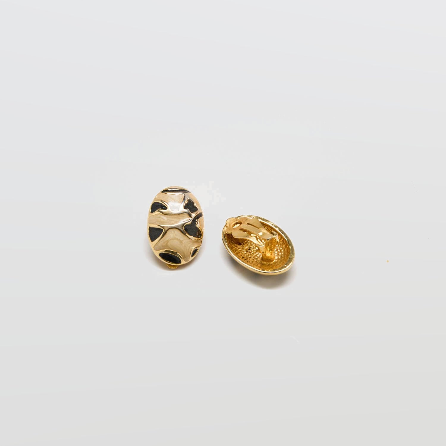 Vintage Abstract Oval Earrings - Admiral Row
