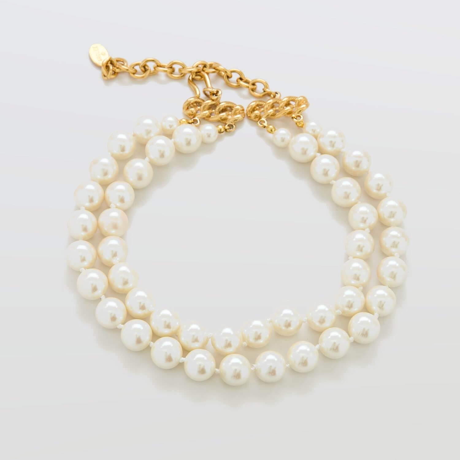 Vintage Carolee Pearl Choker Necklace - Admiral Row