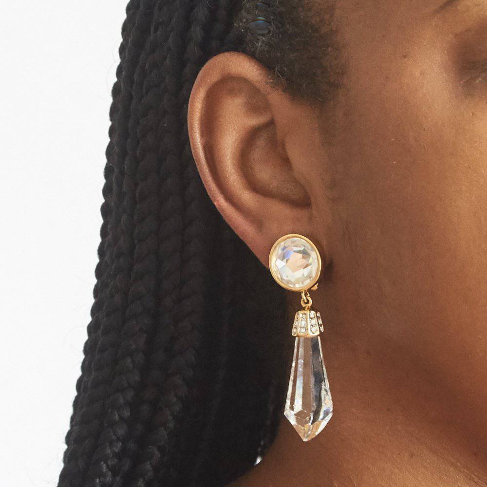 Vintage Crystal Swarovski Drop Earrings - Admiral Row