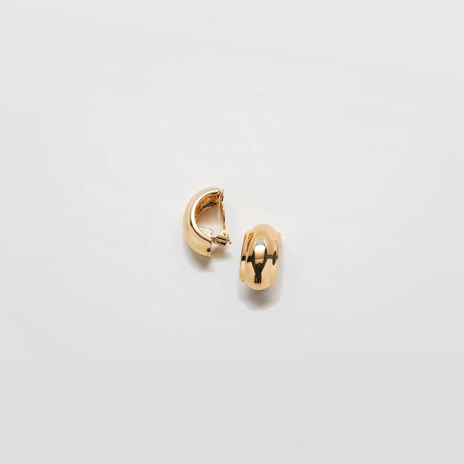 Vintage Gold Dome Earrings - Admiral Row