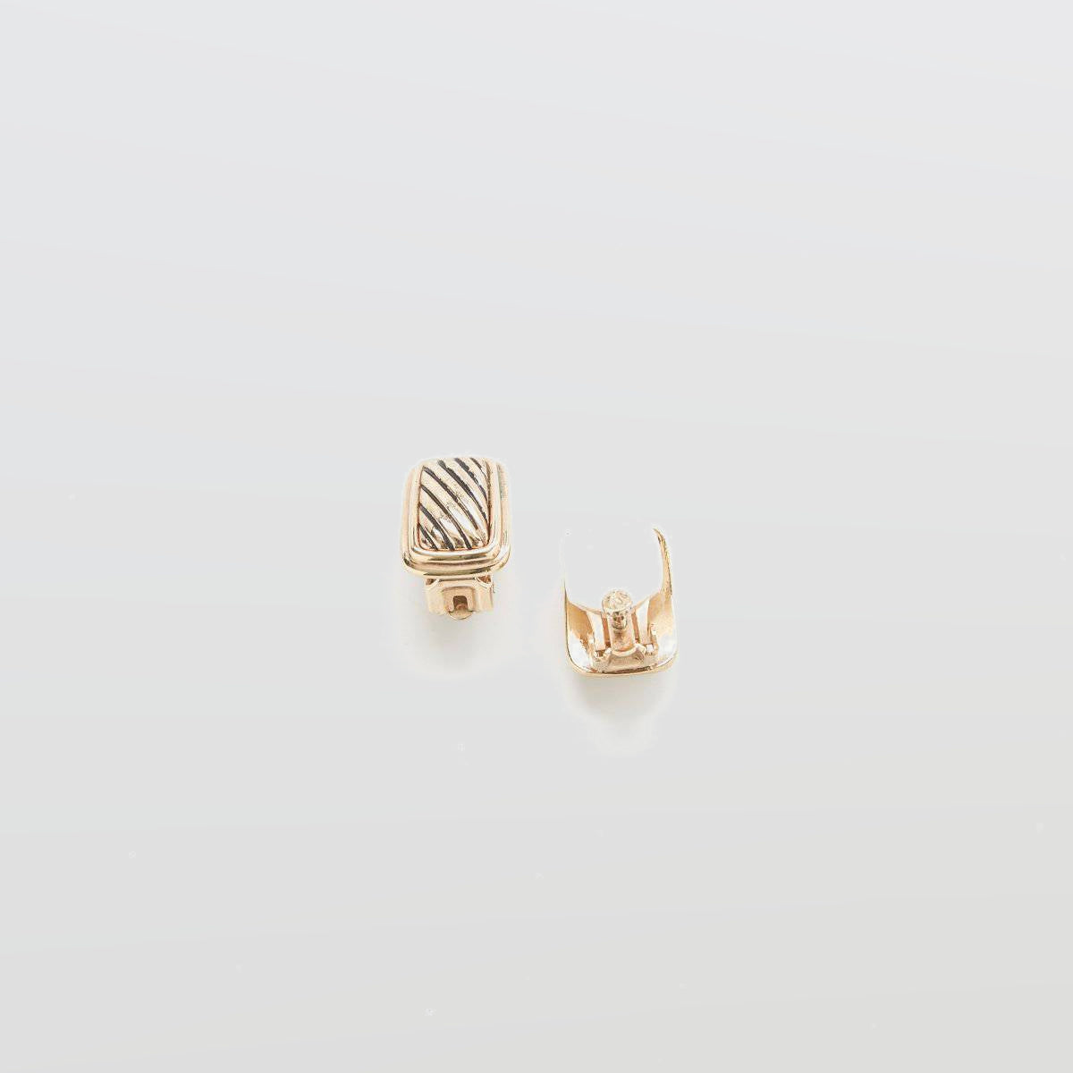 Vintage Gold Rectangle Earrings - Admiral Row