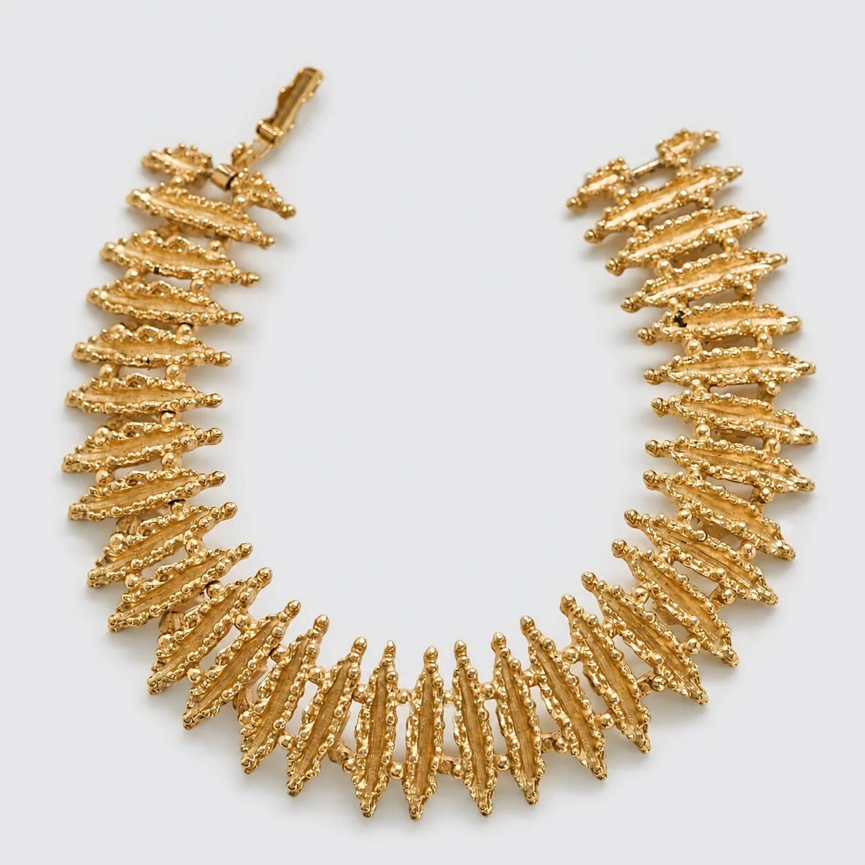 Vintage Gold Fringe Collar Necklace