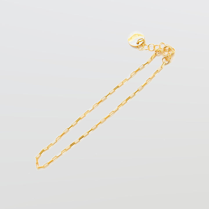 Gold Bar Chain Link Bracelet - Admiral Row