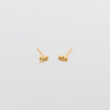Green Olive Gold Bar Earrings - Admiral Row