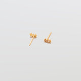 Champagne CZ Gold Bar Earrings - Admiral Row