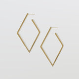 Gold Diamond Hoop Earrings - Admiral Row