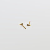 Gold Mini Bead Bar Earrings - Admiral Row