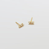 Gold Opal Bar Earrings - Admiral Row