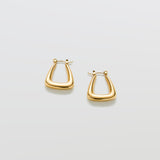 Gold Triangle Hoop Earrings - Admiral Row