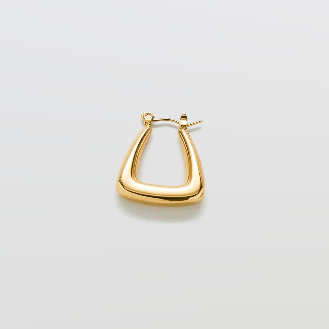 Gold Triangle Hoop Earrings - Admiral Row