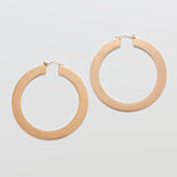 Matte Large Gold Hoop Earrings - Admiral Row