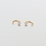 Opal Gold Open Hoop Earrings - Admiral Row