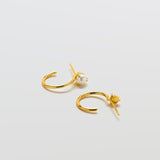 Pearl Mini Hoop Earrings - Admiral Row