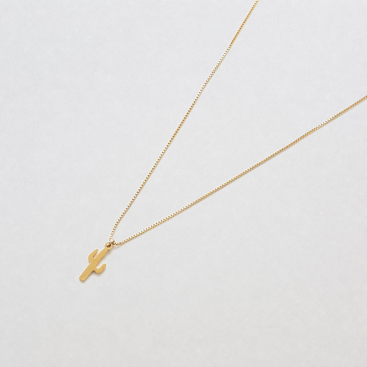 Gold Cactus Necklace - Admiral Row