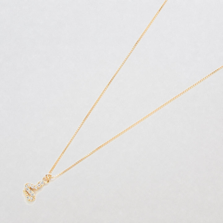 Gold Tiny Pave Snake Necklace - Admiral Row