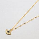 Pave Evil Eye Gold Necklace - Admiral Row