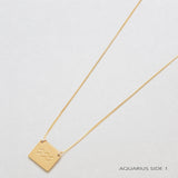 Zodiac Double-Sided Astrology Necklace - Admiral Row