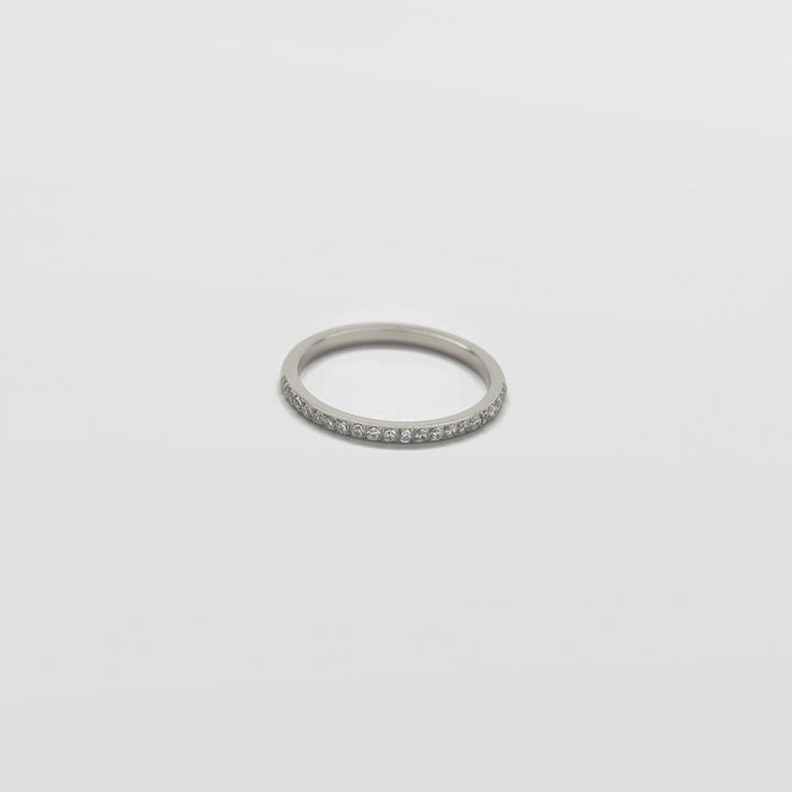 Pave Silver Stacking Ring - Admiral Row