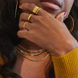 Gold Flat Top Ring - Admiral Row