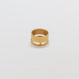 Gold Geo Wide Bar Ring - Imperfect - Admiral Row
