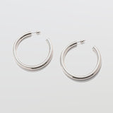 Medium Silver Hoop Earrings - Imperfect - Admiral Row