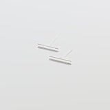 Silver Slim Bar Earrings - Imperfect - Admiral Row