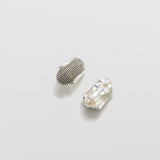 Textured Silver Clip-On Earrings - Admiral Row