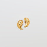 Vintage Gold Paisley Earrings - Admiral Row