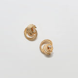 Vintage Gold Rope Loop Earrings - Admiral Row