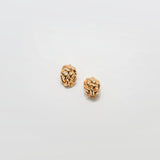 Vintage Gold Woven Dome Earrings - Admiral Row